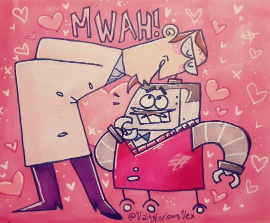 simple flat colour, full body, 2 character