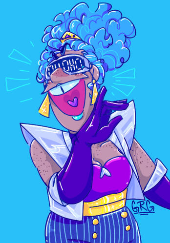 simple shaded, half body