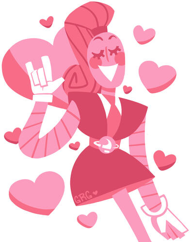 simple lineless, half body